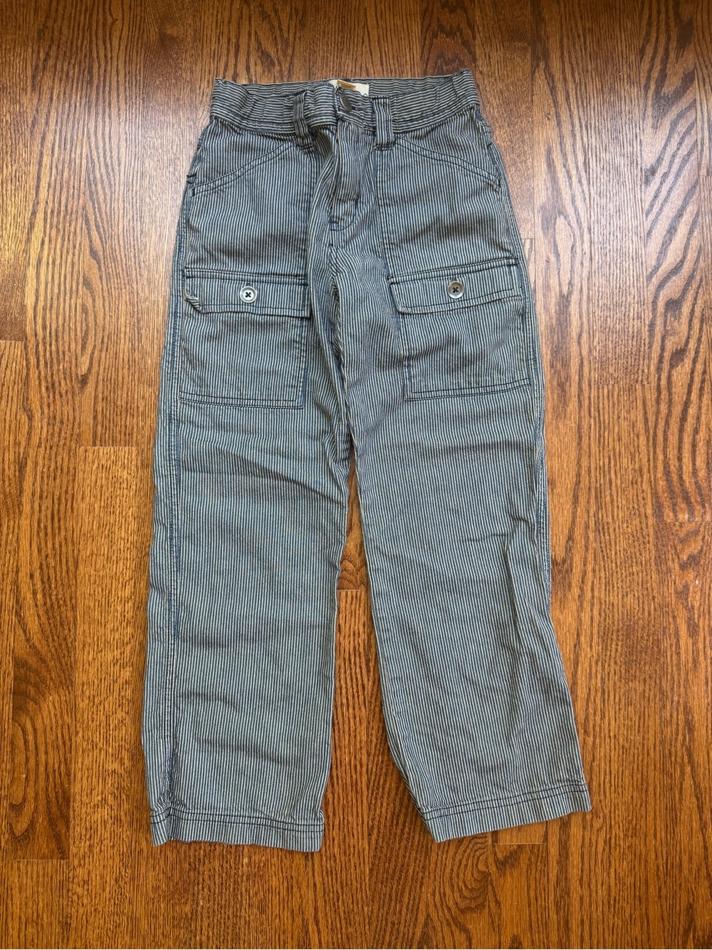 Tea Collection Railroad Striped Cargo Pants  Sz 7